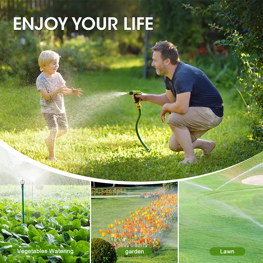 

1/3-Outlet Automatic Watering System Smart Garden Irrigation Water Timer Separate Timing Programmable Outdoor Garden IPX5