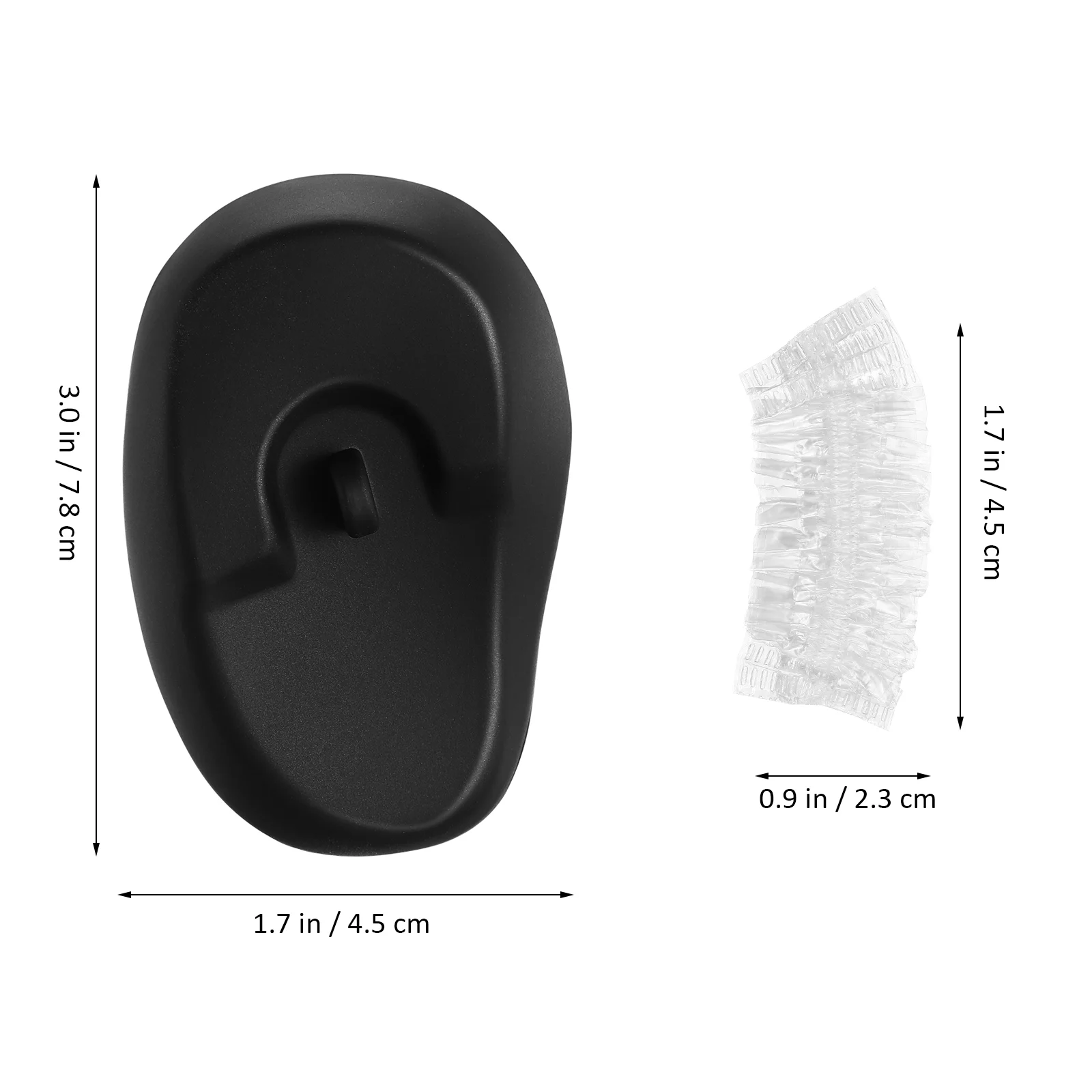 2 Pairs Barbershop Ear Cover Protective Covers Blow Dryer Defenders Protectors For Hair Dye Silica Gel Travel Phone Water