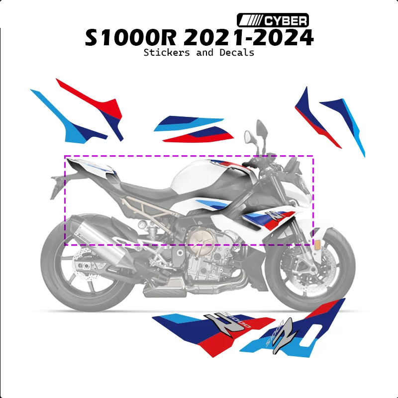 

2021-2024 Полный набор автомобильных наклеек BMW M1000R — новая версия наклеек в стиле OEM