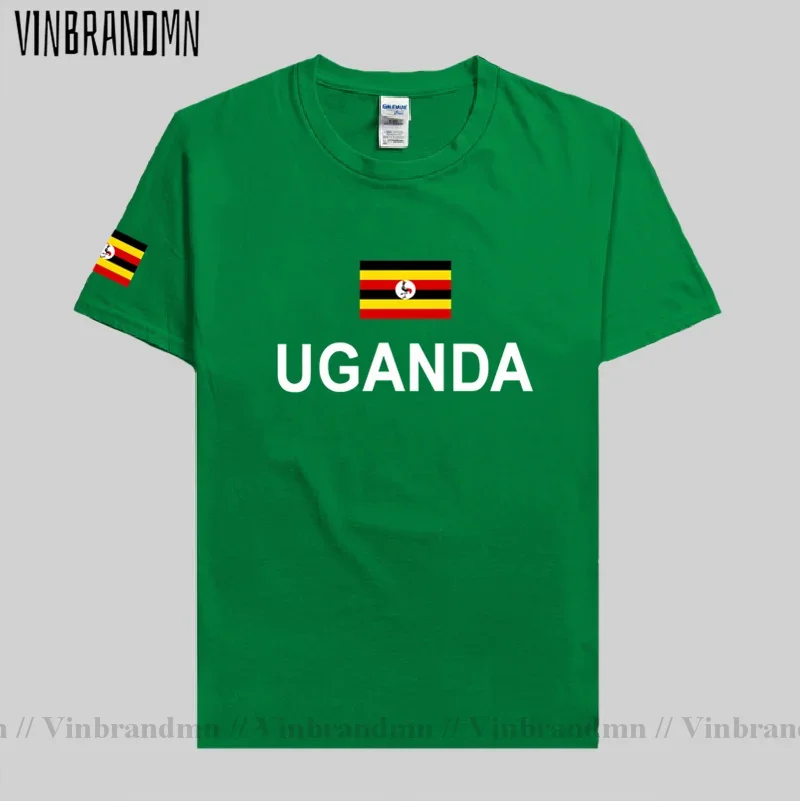 Uganda Ugandan men t shirts fashion 2021 jerseys team nation 100% cotton t-shirt gyms clothing tees country sporting flags UGA