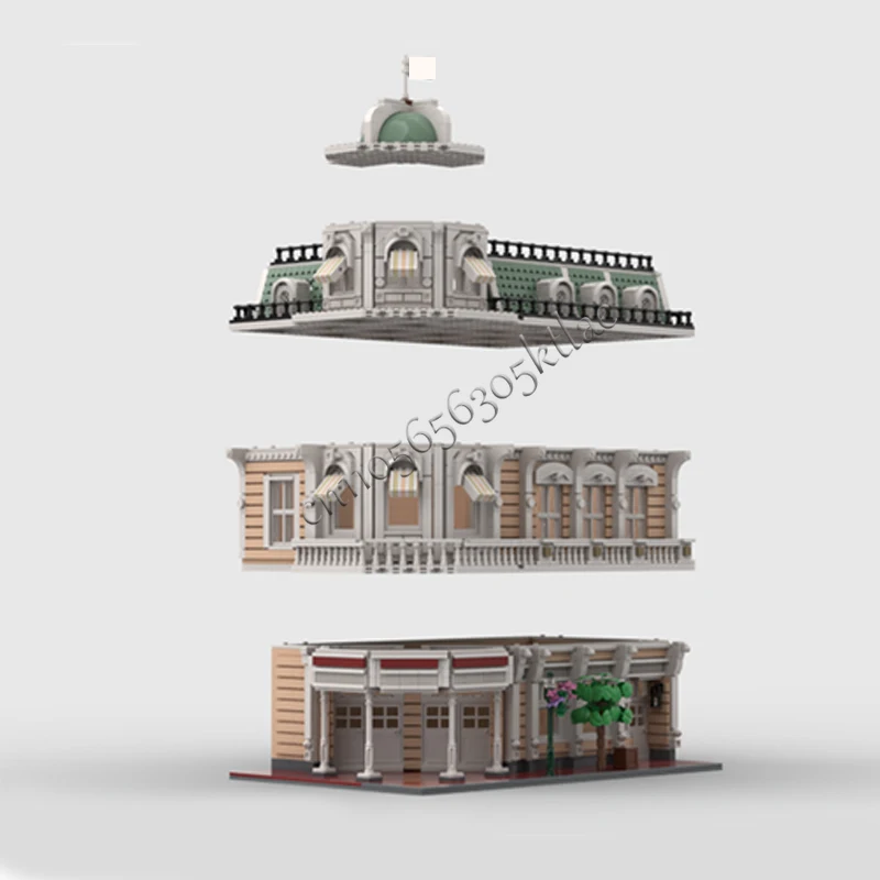 3615 Uds. Escena de calle de ciudad ropa de calle principal MOC personalizar tecnología de bloques de construcción Modular Popular DIY juguete para regalo de cumpleaños