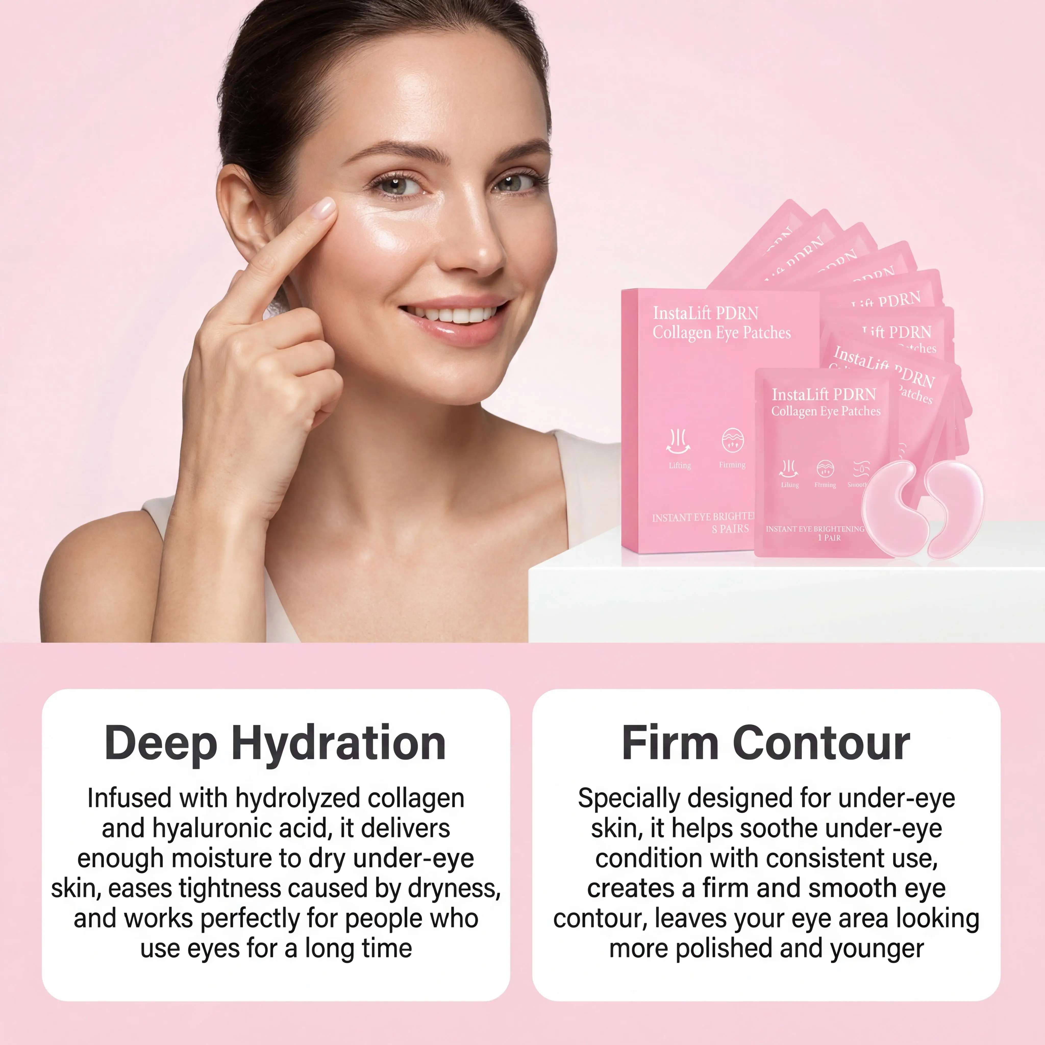 インスタントリフトPDRNコラーゲンアイパッチ くま対策 目 - Eye Pad Collagen のレビューと価格