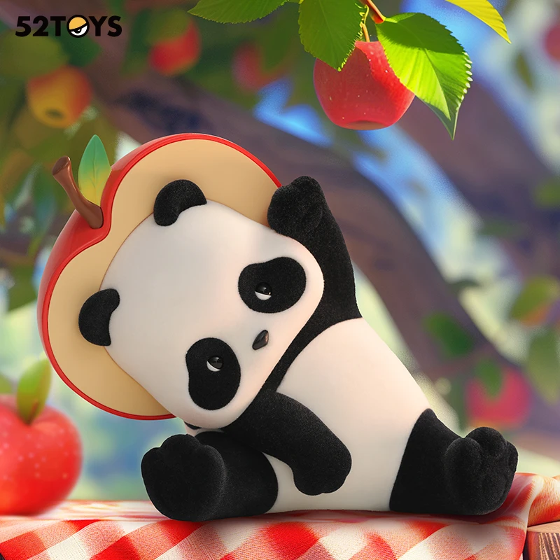 52TOYS Panda-Rollen-Plüschtier, Panda-Geschenk für Panda-Fans, süße Figuren, Sammlerspielzeug, Höhe: ca. 15 cm ~ 23 cm