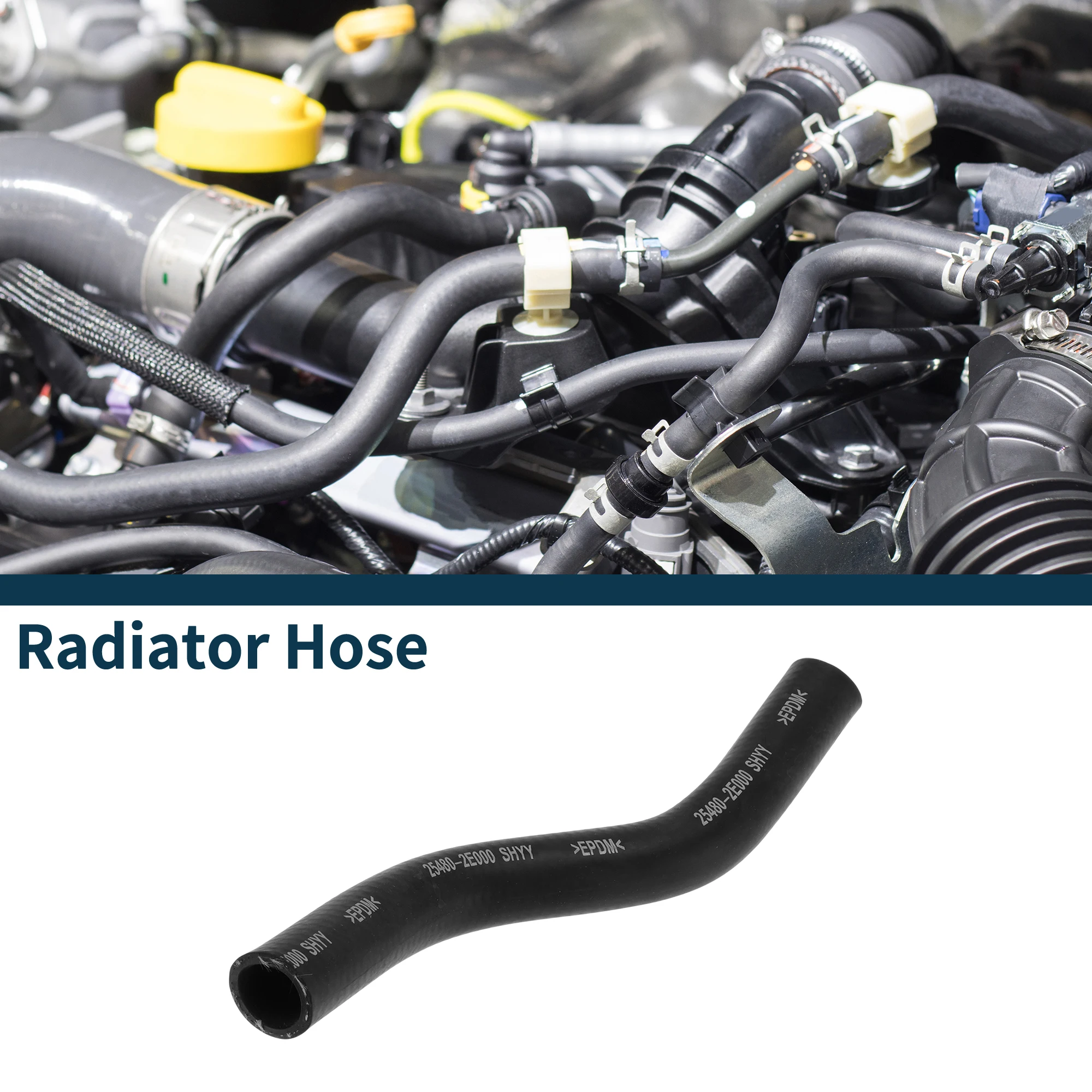 

Шланг радиатора UXCELL для Elantra Kona Tucson Veloster No 254802E000 Труба охлаждающей жидкости