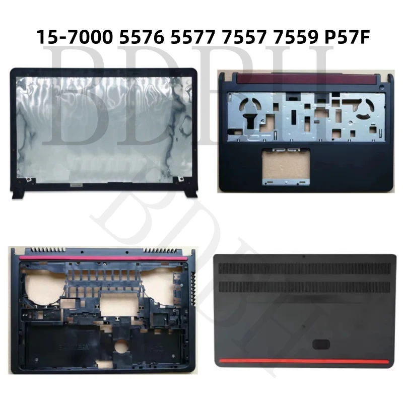New Laptop Top Case Palmrest Bottom Base Cover RAM HDD Cover For Dell Inspiron 15-7000 5576 5577 7557 7559 P57F