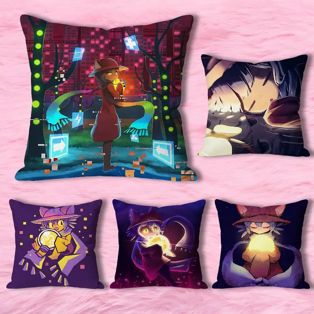 

N-Nikos Game O-Oneshot Anime Celebrity Merchandise All-Match Printed Pillow Case Sofa Car Office Room Decoration Protector