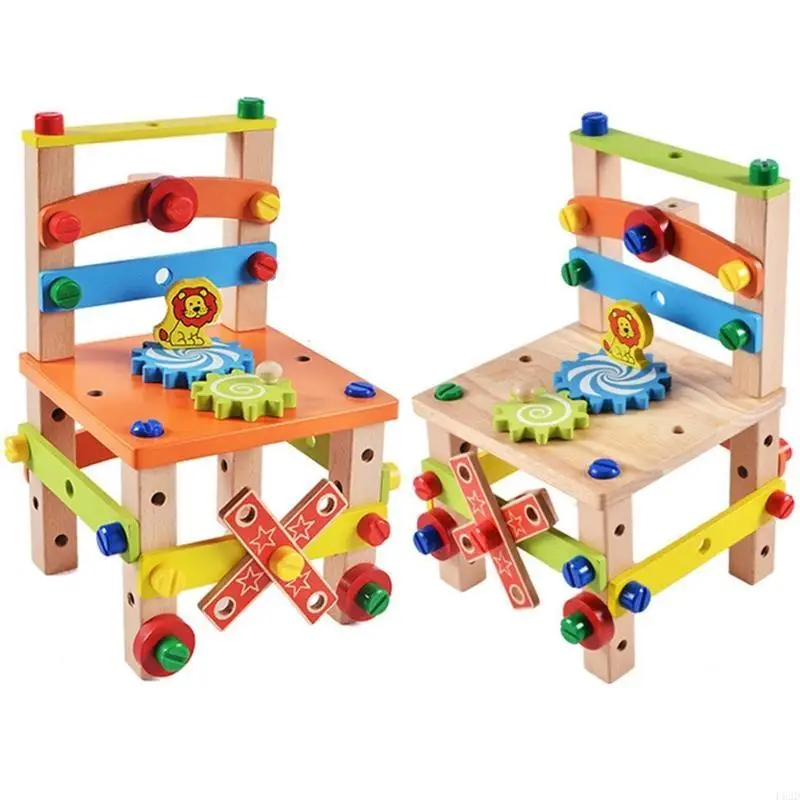 

F62D Kids Assembly Building Kits Toy for w/ Screwdriver Education Playset Children’s