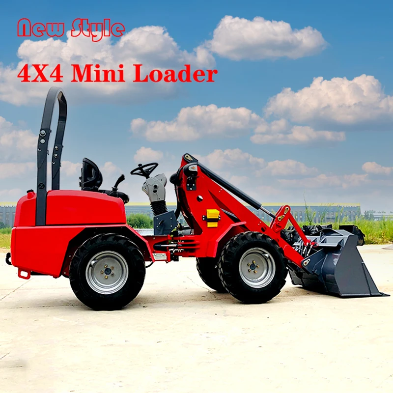 จีน LT-H380สินค้าใหม่ EPA Front End Mini Skid Steer ดีเซลขนาดเล็กล้อ Loader สำหรับขาย