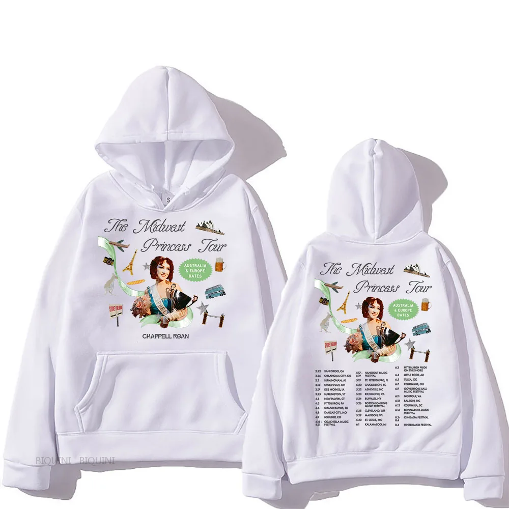 

Chappell Roan Hoodies The Midwest Princess Tour 2024 Graphic Sweatshirts Moletom Long Sleeve Men/Women Fall Pullovers Streetwear