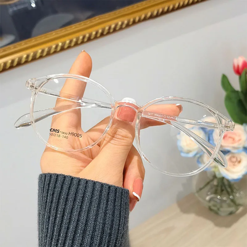Clear Anti Radiation Filter Glasses Women Men Retro Fashion Round Eyewear Go Out Camping Female Male Blue Light Blocking Glasses