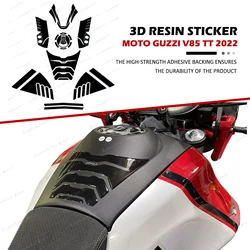 Motorcycle Accessories 3D Epoxy Resin Tank Pad Protection Sticker Kit For Moto Guzzi V85TT V85 TT 2022