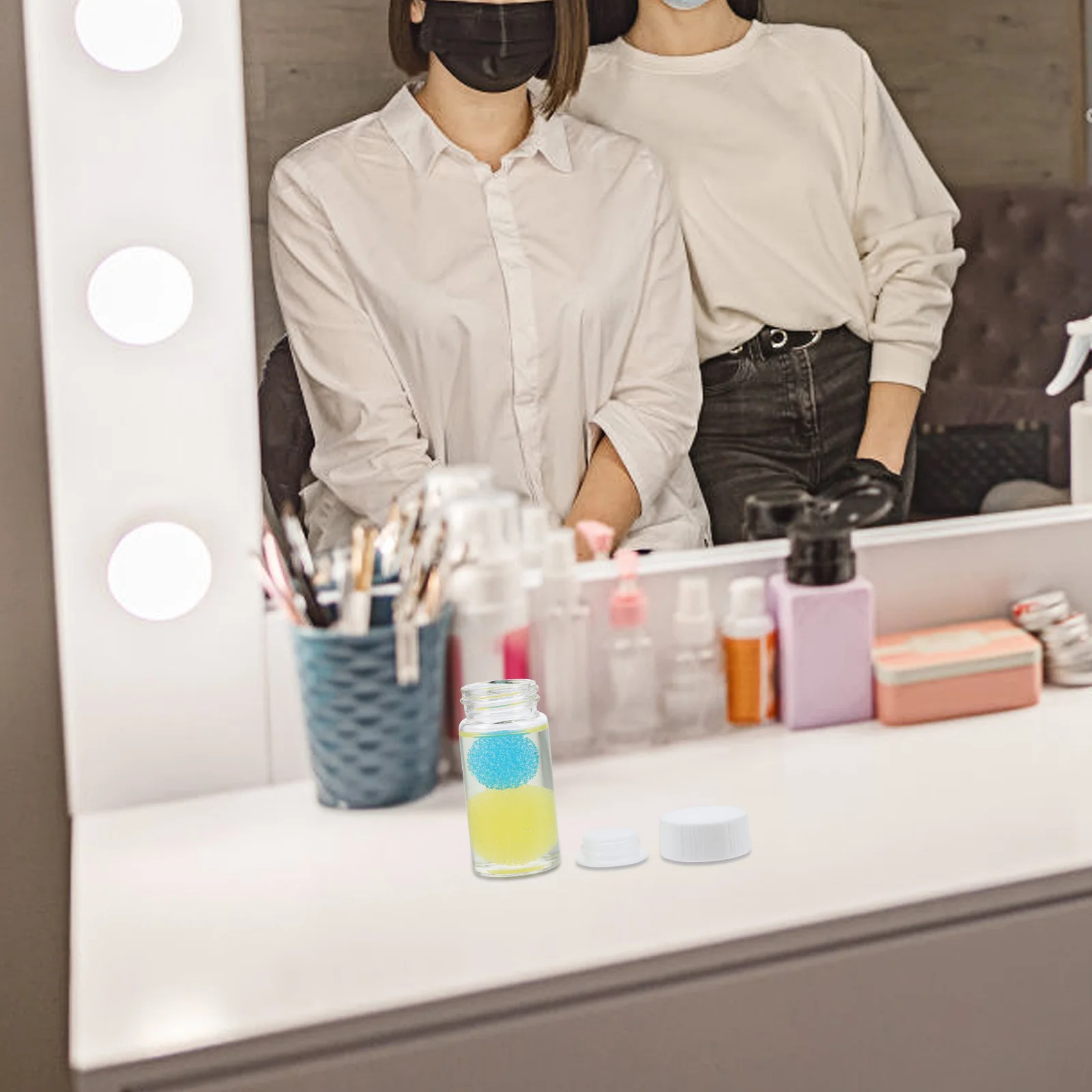 2 stücke Wimpern Graft Pinzette Reiniger Auslaufsicher Einweichen Flasche Für Kleber Rückstände Entfernung Wimpern Pinzette Reinigung Versorgung salon