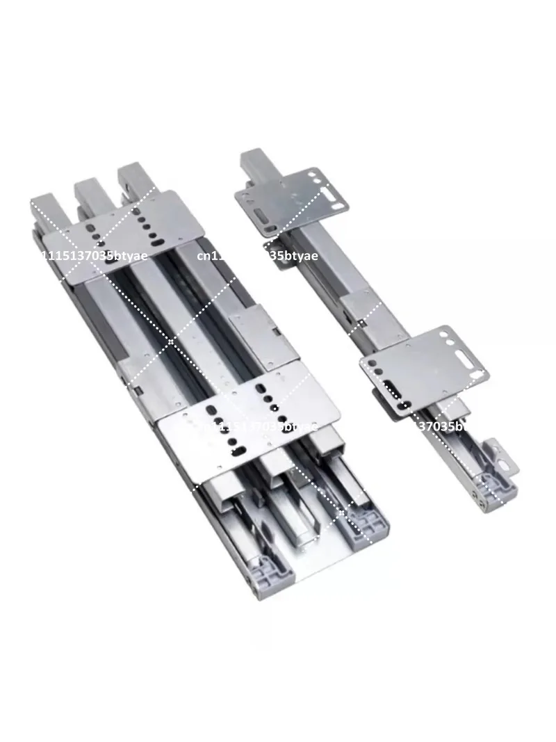 22In Up&Down Cabinet Track Max Load 100KG Wardrobe Slide Rails Heavy Duty Side Mounted Cabinet Sliding Rail Hydraulic Guide Rail