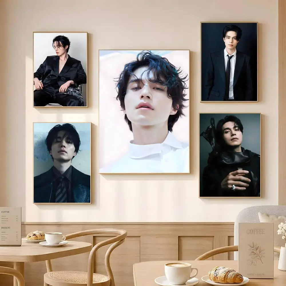 Actor Lee Dong Wook Poster Poster Self-adhesive Art Waterproof Paper Sticker Coffee House Bar Room Wall Decor