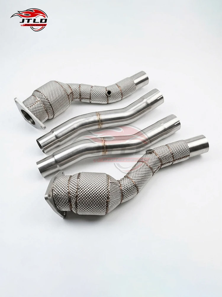 Performance Exhaust Downpipes For Ferrari GTC4Lusso 6.3L V12 | Integrated Heat Shielding | HP Boost