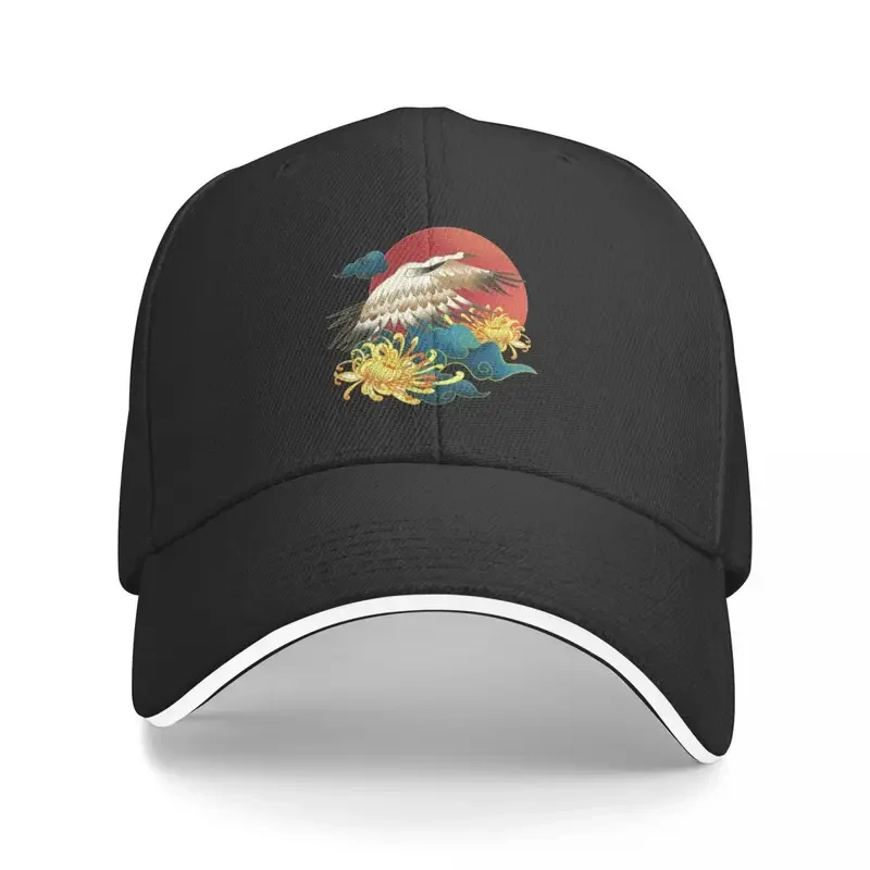 Chinese Crane Baseball Cap Royal Totem Sport Trucker Has Hot Sale Women Retro Print Baseball Caps