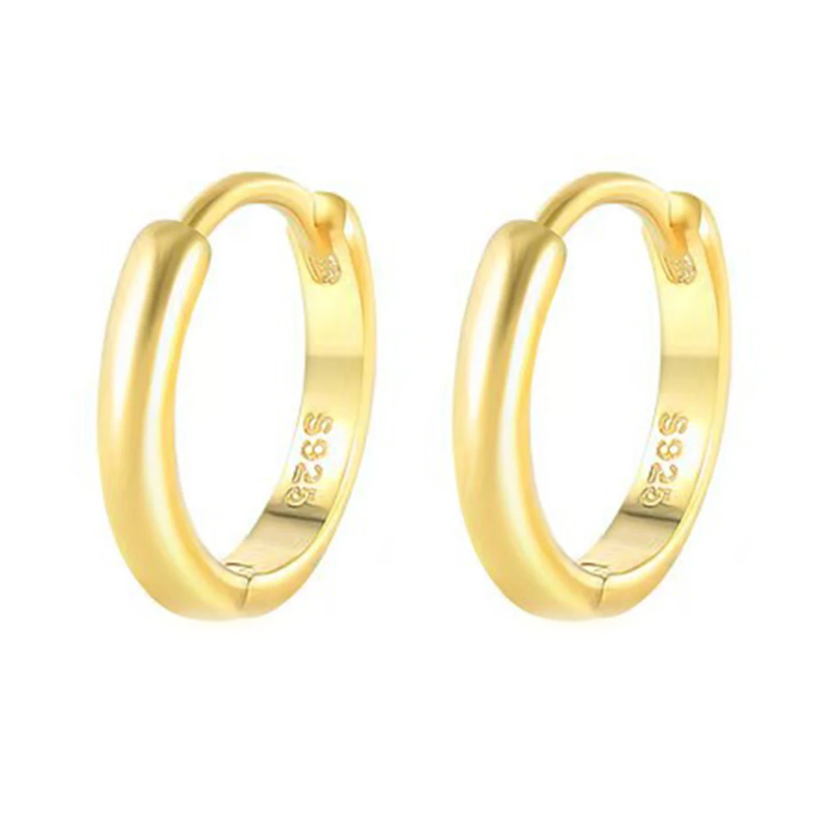 

A pair of S925 classical hypoallergenic and textured hoop earrings for girl lady Party Holiday Gifts Daily Wearring fine Jewelry