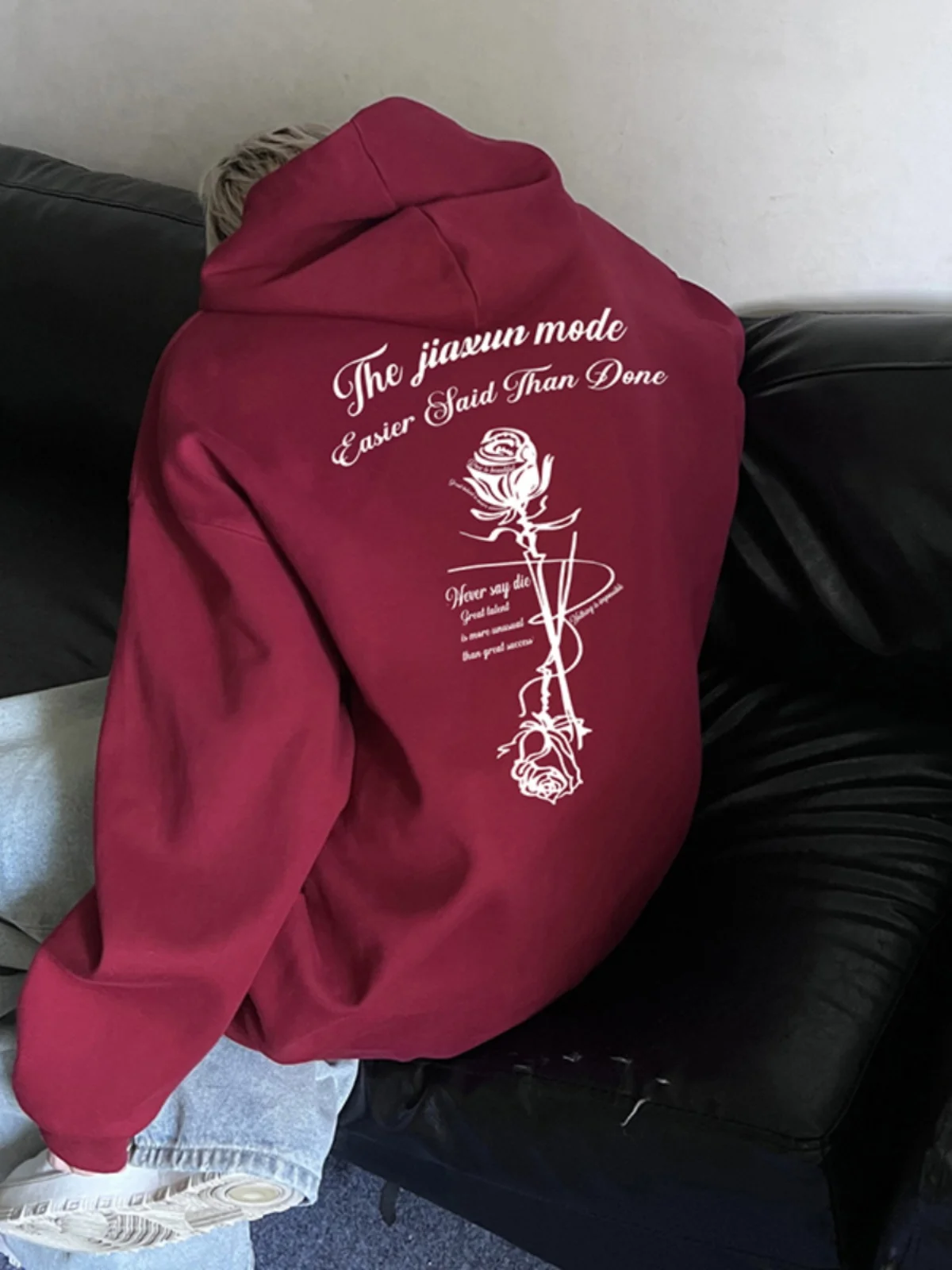 

Мужская толстовка с принтом роз, модная теплая толстовка для пар, осенняя повседневная свободная верхняя одежда с карманом-кенгуру