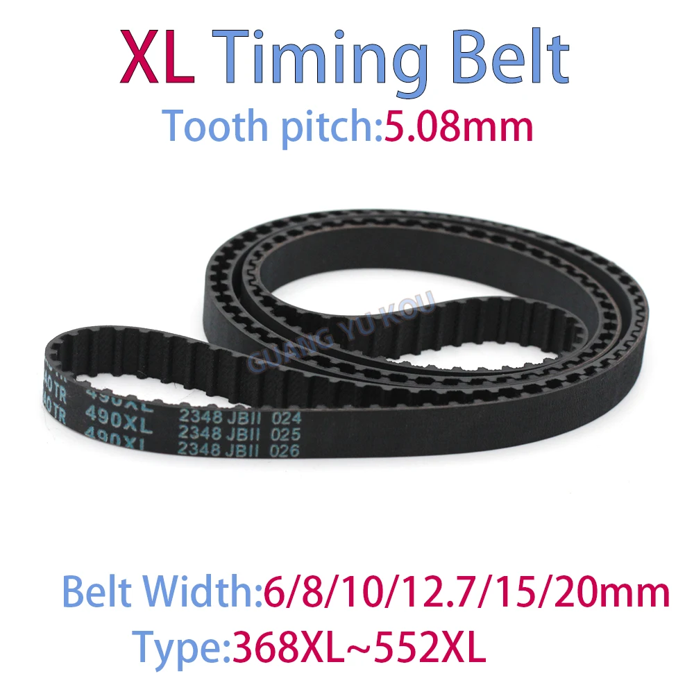 

XL Timing Belt Width 6~20mm Type:368XL 370XL 372XL 374XL 376XL 380XL 384XL 386XL 388XL 390XL 392XL 394XL 396XL 398XL 400XL~552XL