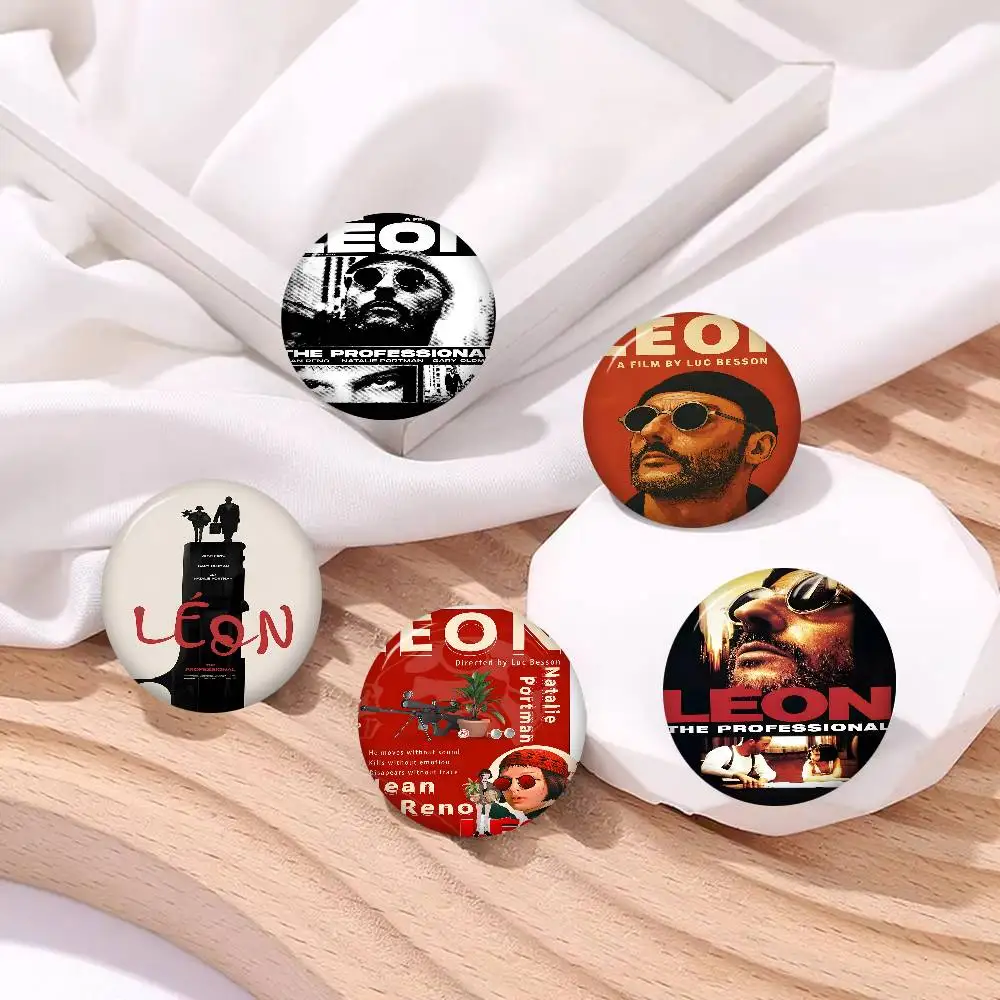 Movie Leon The Professional Anime Brooches Cute Cartoon  Badge Jacket Jeans Lapel Pin Gift Accessorie