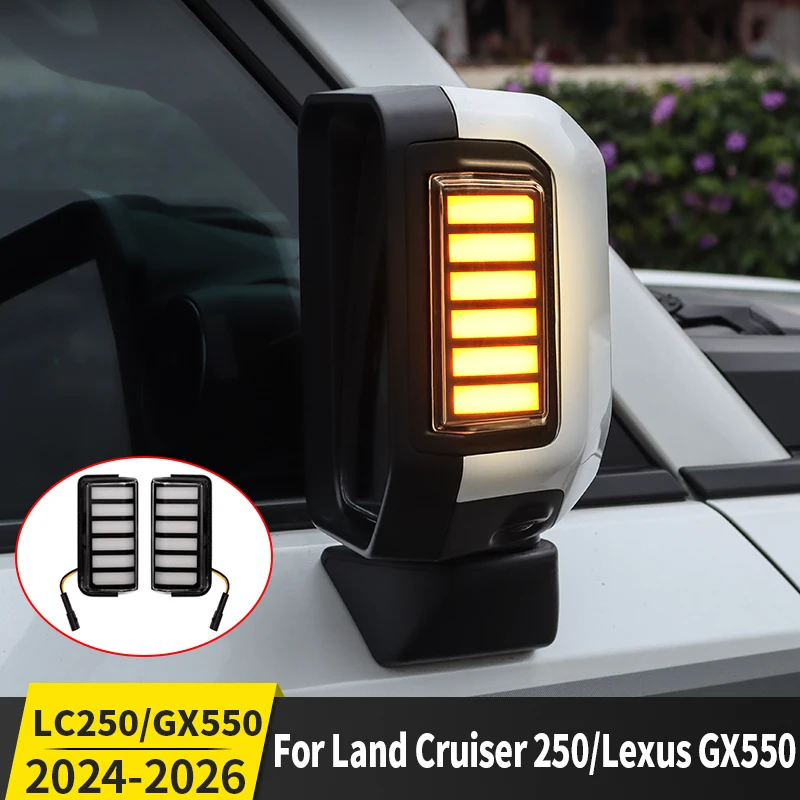 

For Toyota Land Cruiser LC250 Prado 250,2024 2025 Lexus GX550 Rearview mirror side light,Modification Exterior Accessories