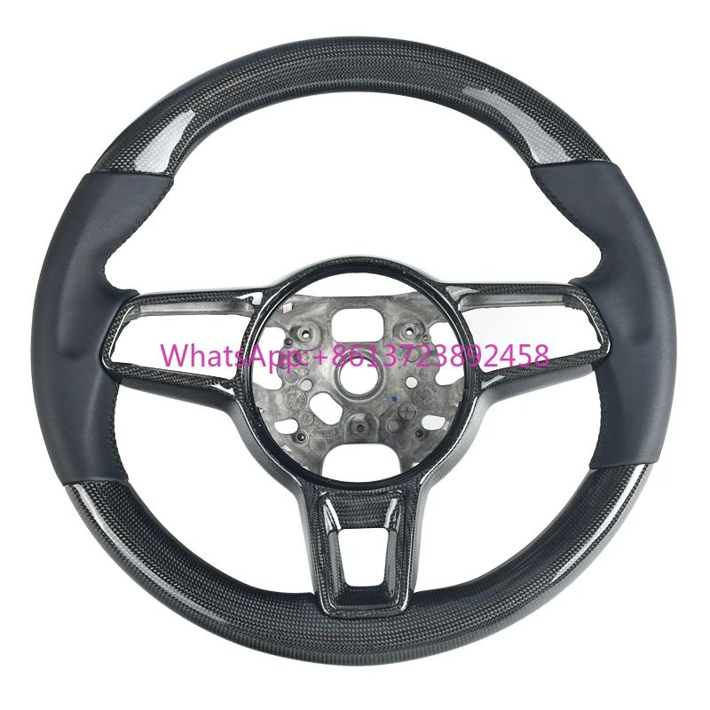 

Pors-che Steering Wheel Carbon Fiber Upgrade for Porsche Panamera Macan Cayenne 918 911 718 970 971 958 Steering Wheel