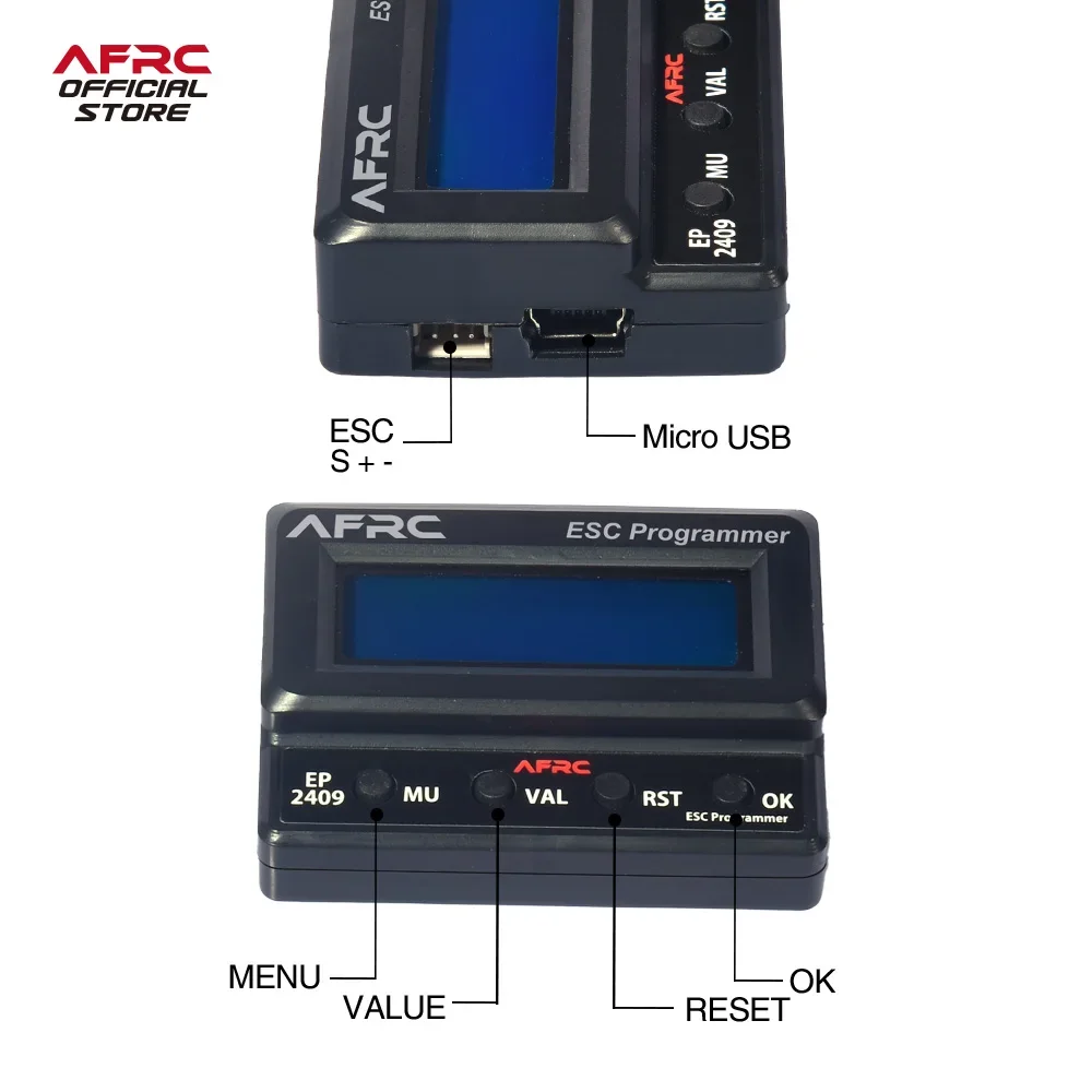 AFRC EP2409 LCD ESC Programmer For AFRC-SE28A ESC
