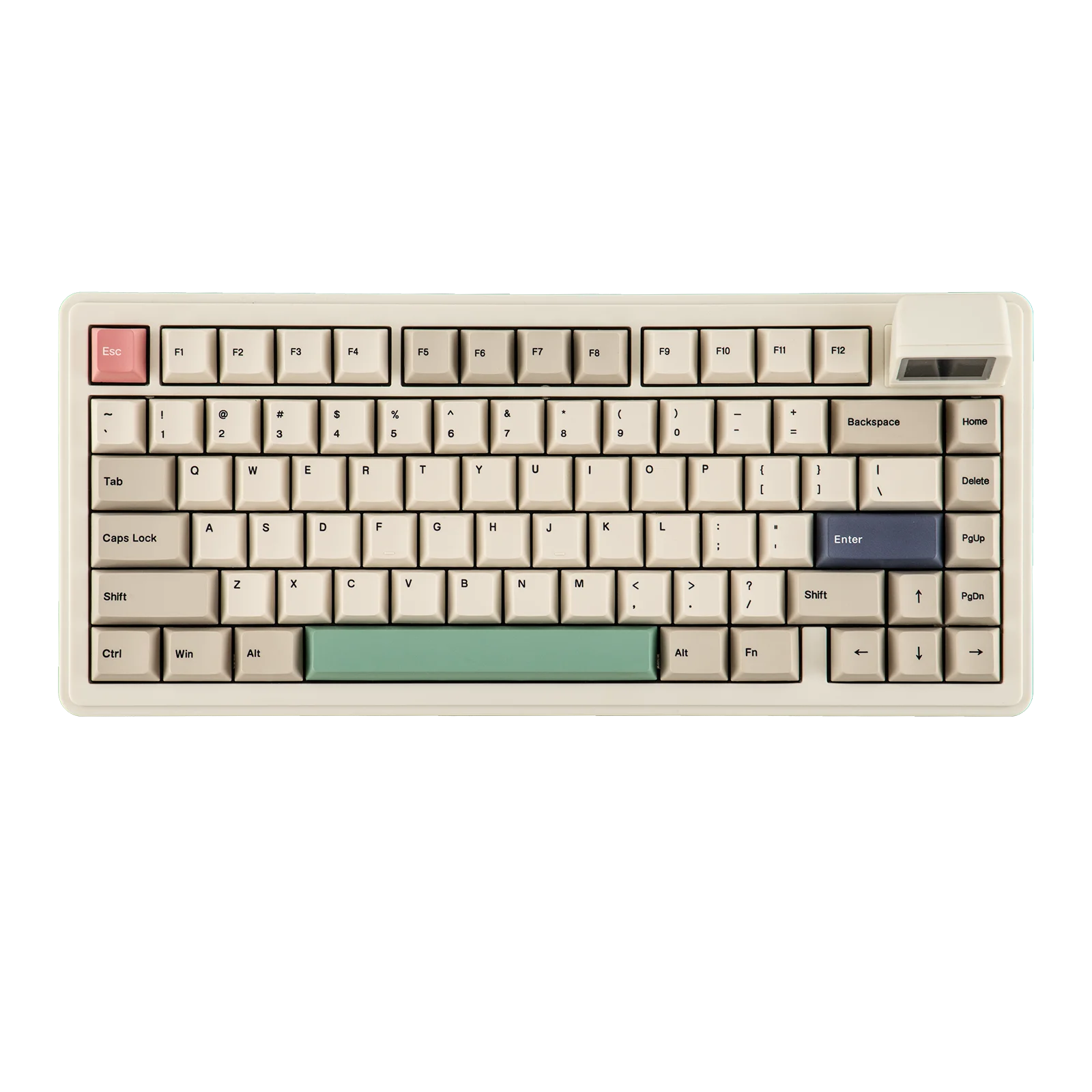 EPOMAKER RT82 QMK/VIA 75% US QWERTY Layout Hot-Swap Gasket Wired/BT 5.0/2.4GHz Wireless Mechanical Keyboard with LCD Screen