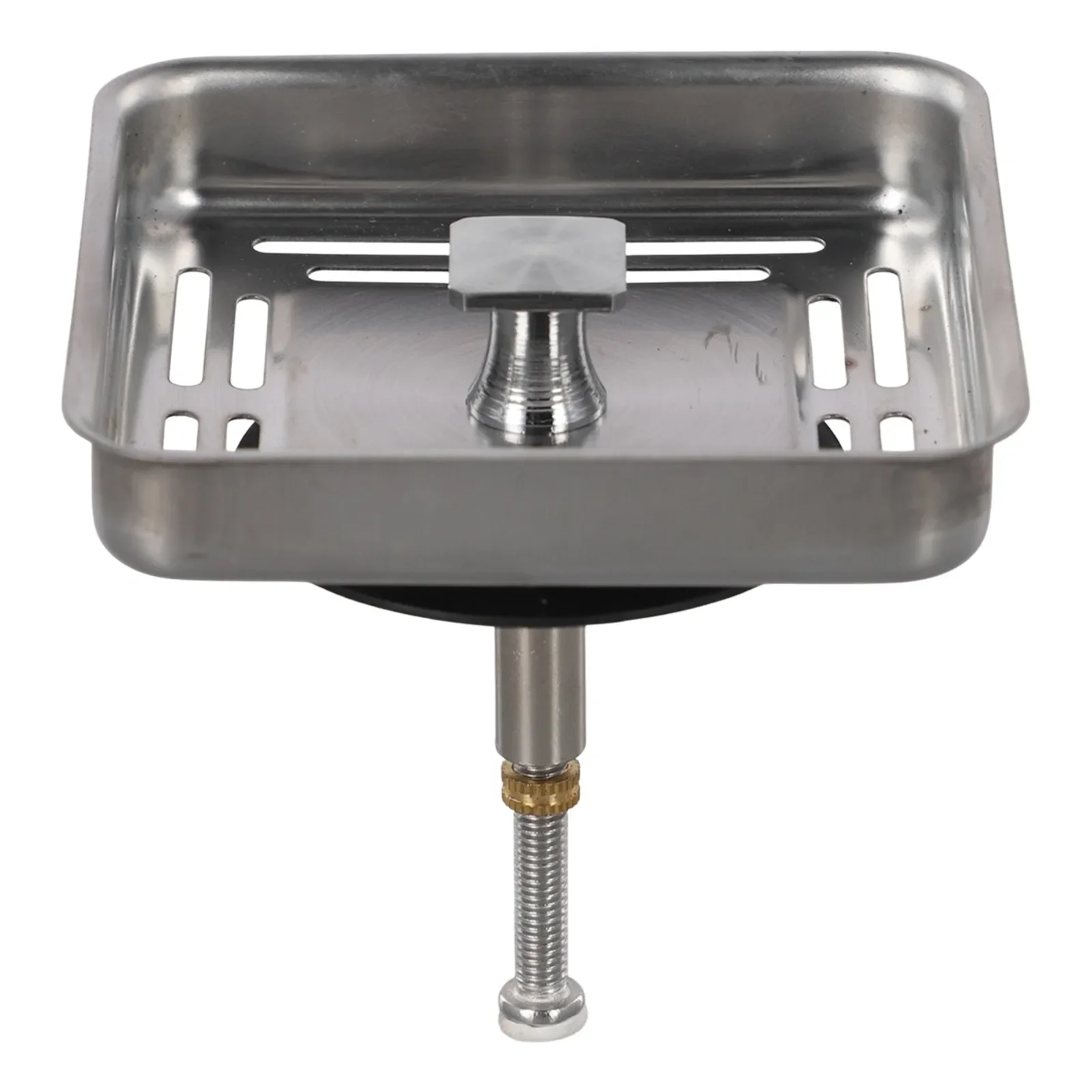 79mm Square Stainless Steel Sink Drain Basin Drainer Waste Strainer Plug- Stopper For Kitchen Bathroom Accessories