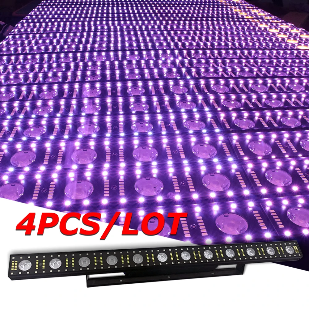 4PCS/lot Light Wall Washer Stage Lighting 12x5w LED Light Bar RGB 3in1 Beam Wash Wall For Bar Disco Party LED Wash Wall Light