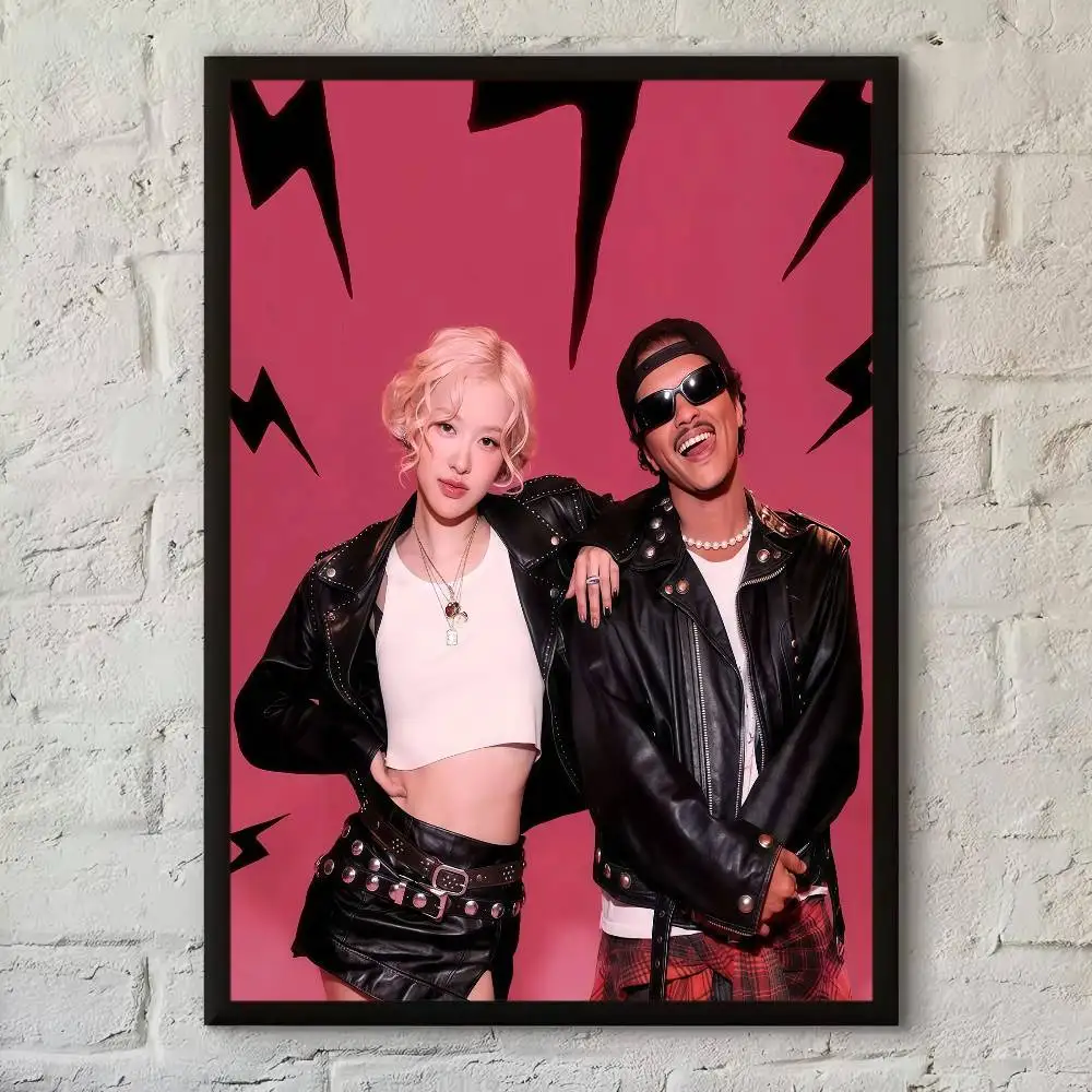 1 قطعة ألبوم APT. المغني R-Rose B-Bruno الفيلم لزجة الملصقات الرجعية كرافت ورقة ملصق DIY غرفة بار مقهى الجمالية طلاء جدران