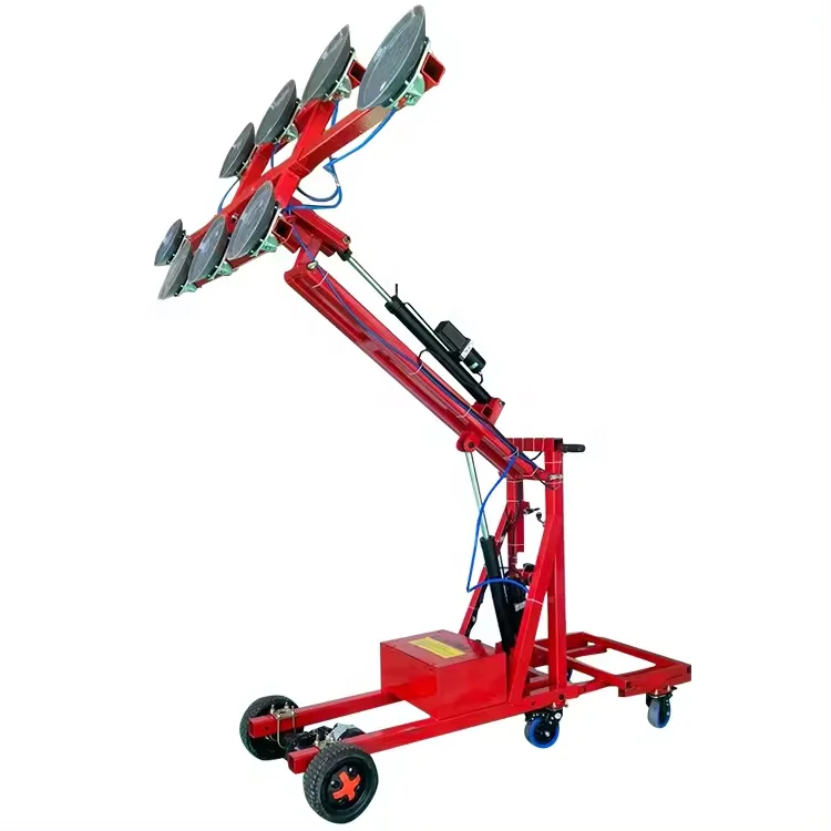 

Battery Type Vacuum Glass Lifter 600kg Heavy Glass Handling Lifting Trolley Glass Lifting Machine