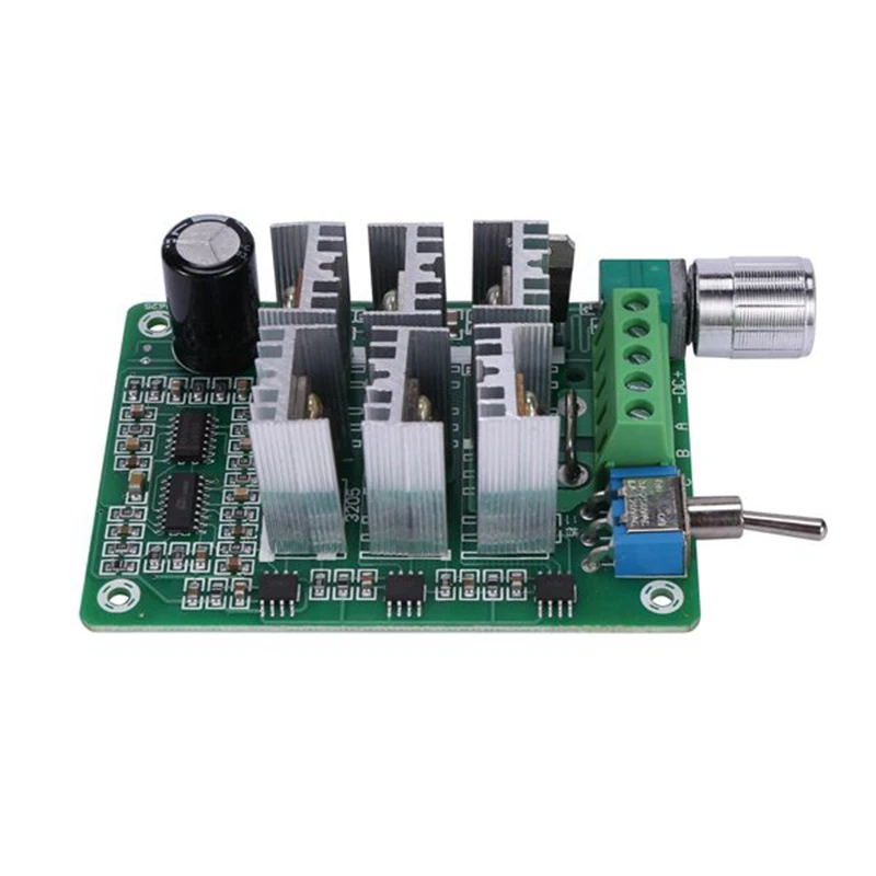 15A BLDC Three-Phase Sensorless Brushless Motor Speed Controller Fan Drive DC 5-36V 12V 24V With Potentiometer Switch