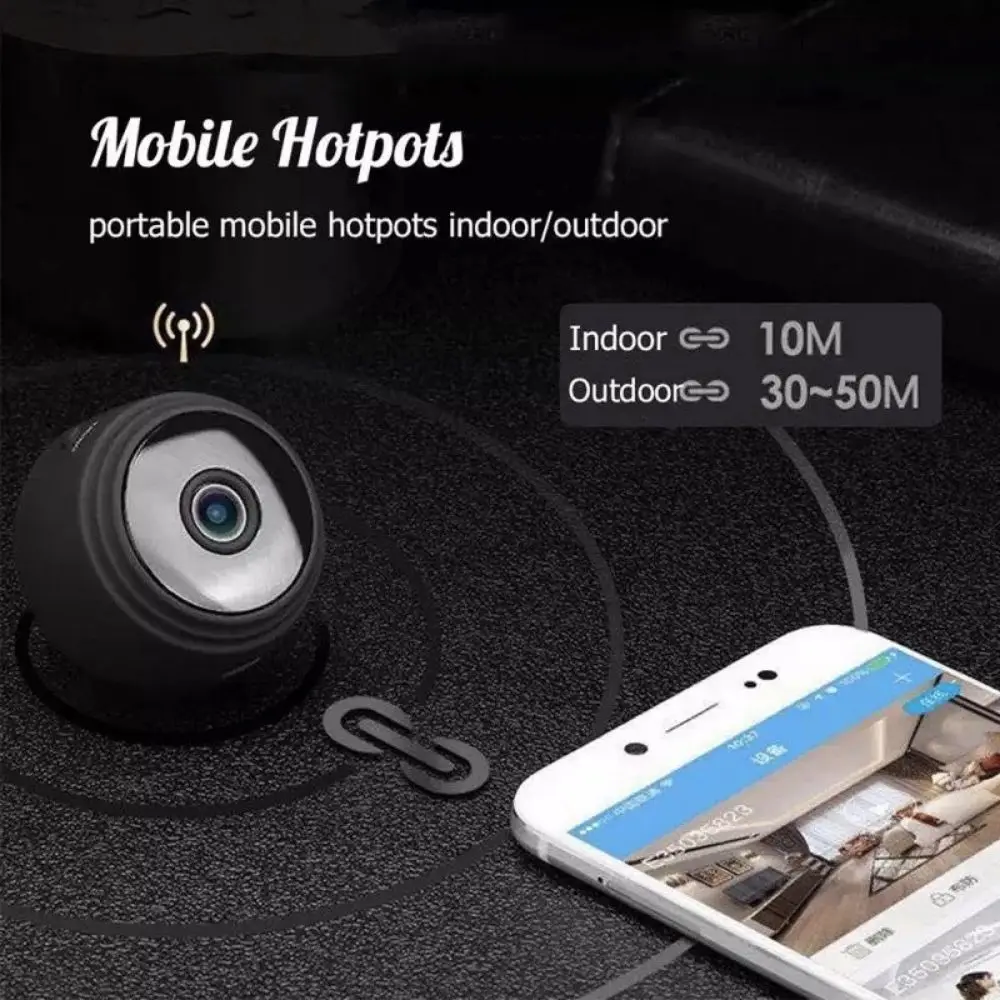 Micro Video Recorder Mini Camera Motion Detection Night Vision Two-Way Talk Camera Wireless Design Alarm System Wireless Camera