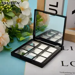 9 Grids Palette Eye Makeup Storage Box With Mirror For Women Girls Beginners Empty Eyeshadow Dish DIY Eyeshadow