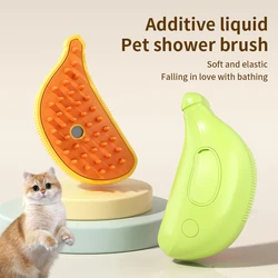 Brosse à Vapeur Électrique pour Chien et Chat, Peigne de Énergie à Pulvérisation Anti-Vol, Bain de Toilettage avec Chargeur USB