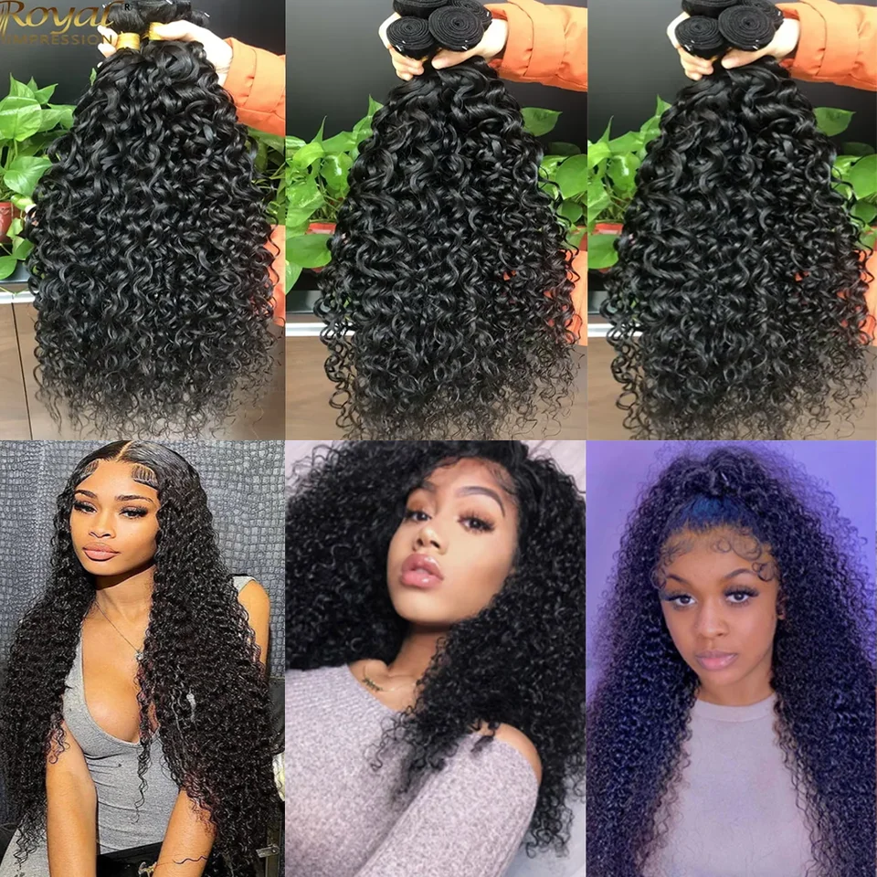 Paquete de 1, 3 o 4 cabellos humanos kinky curly 100% humano, extensiones de cabello birmano curly, cabello brasileño virgen Remy 6
