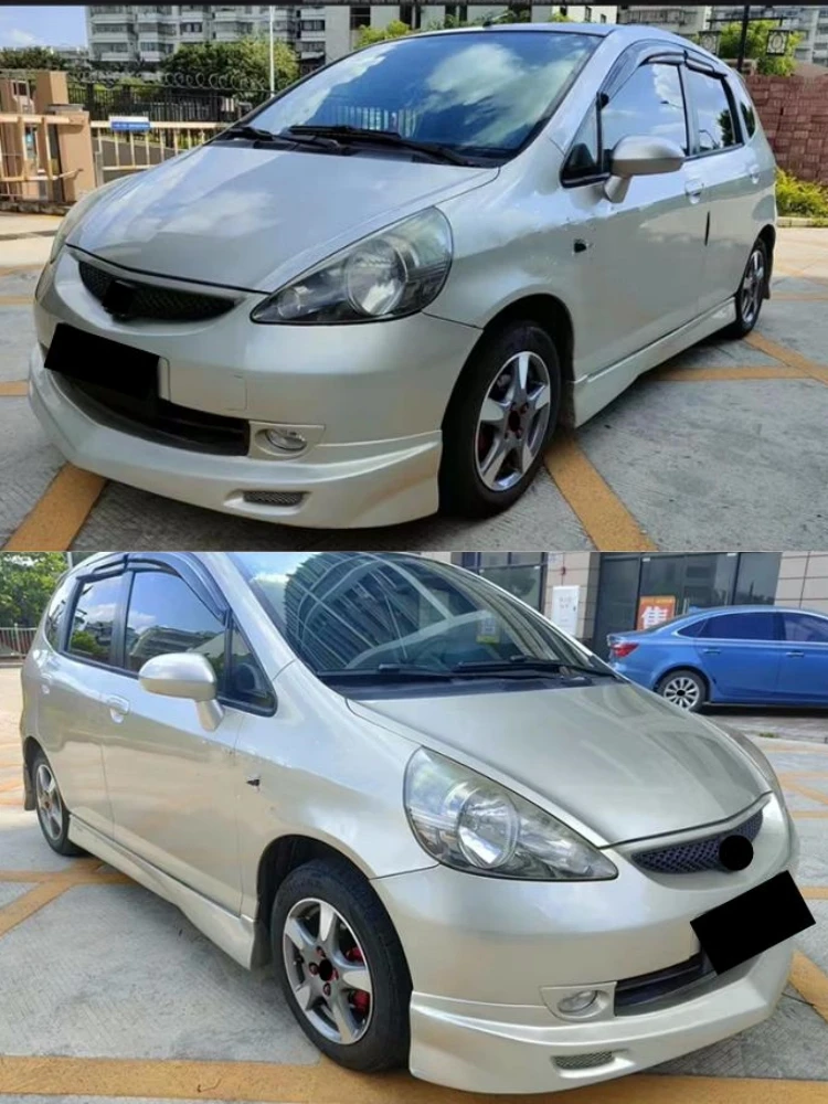 Front Lip Rear Lip Side Skirt For Honda FIT JAZZ GD3 04-07 modified Body Kit Surround Car Accessories