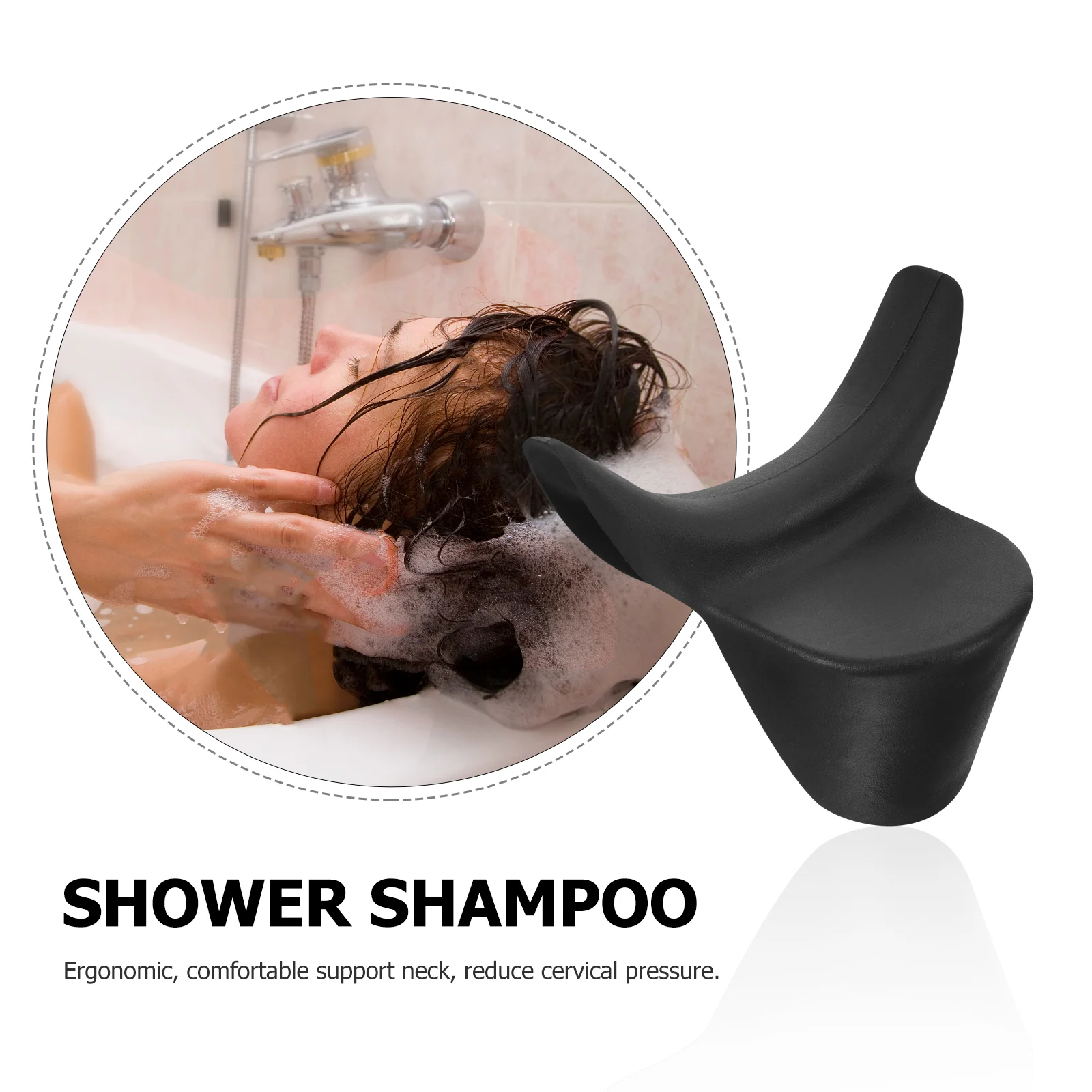 Shampoo Pillow Hair Salon Supplies Neck Comfortable Support Black Bowl Cushion Rest