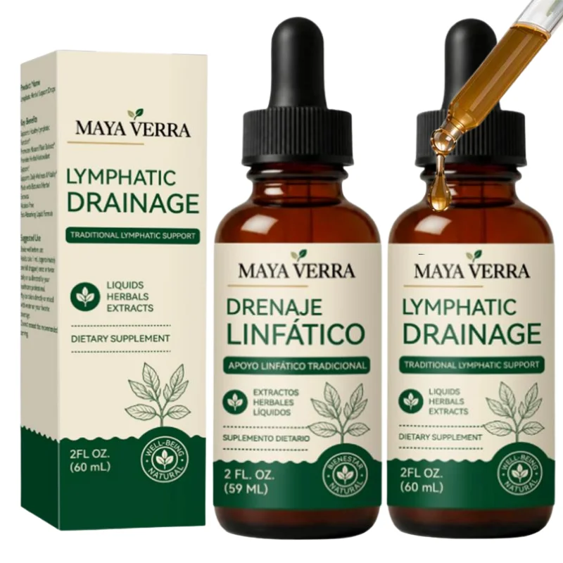 59ml Natural Herbal Lymphatic Drainage Liquid Drops For Body Wellness Maya Verra Lymph Support Dietary Supplement Safety Formula