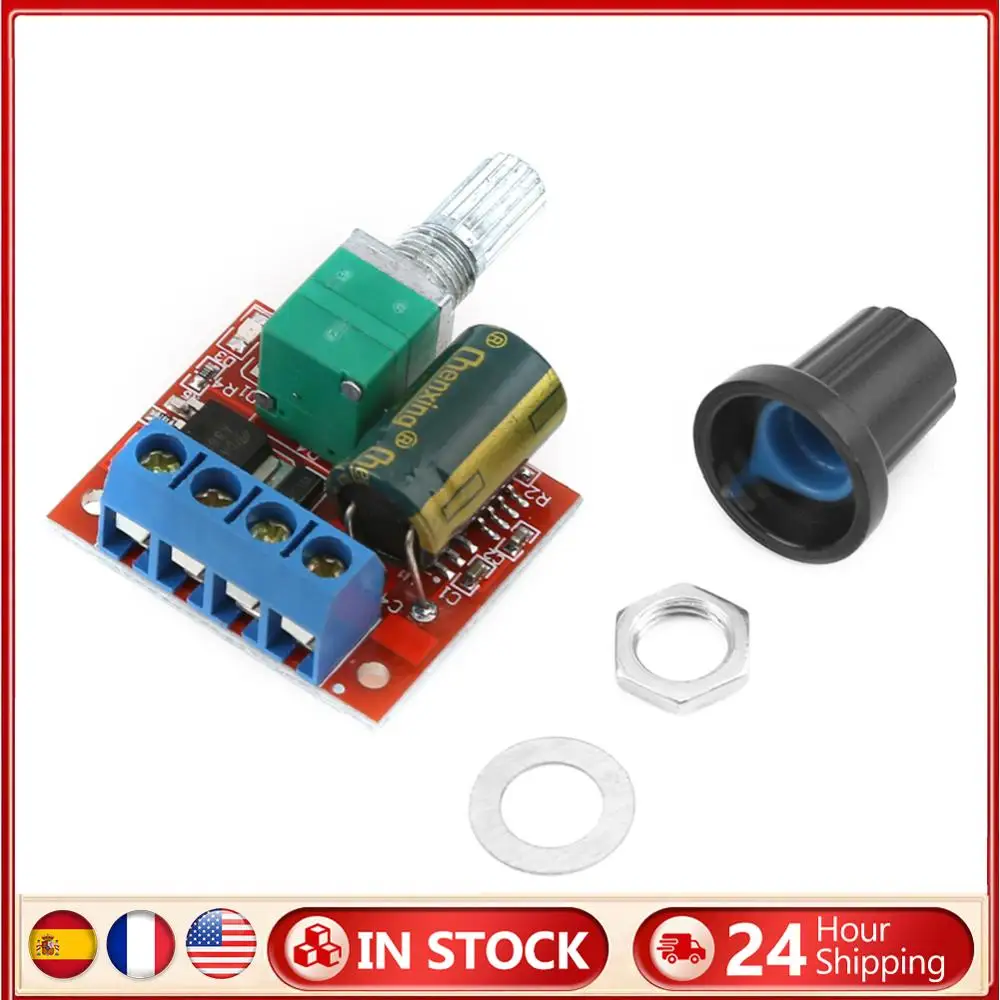 

5A Motor PWM Speed Controller DC 4.5V-35V 90W PWM Adjustable Drive Module Fuse Automatic Recovery Motor Speed Regulator