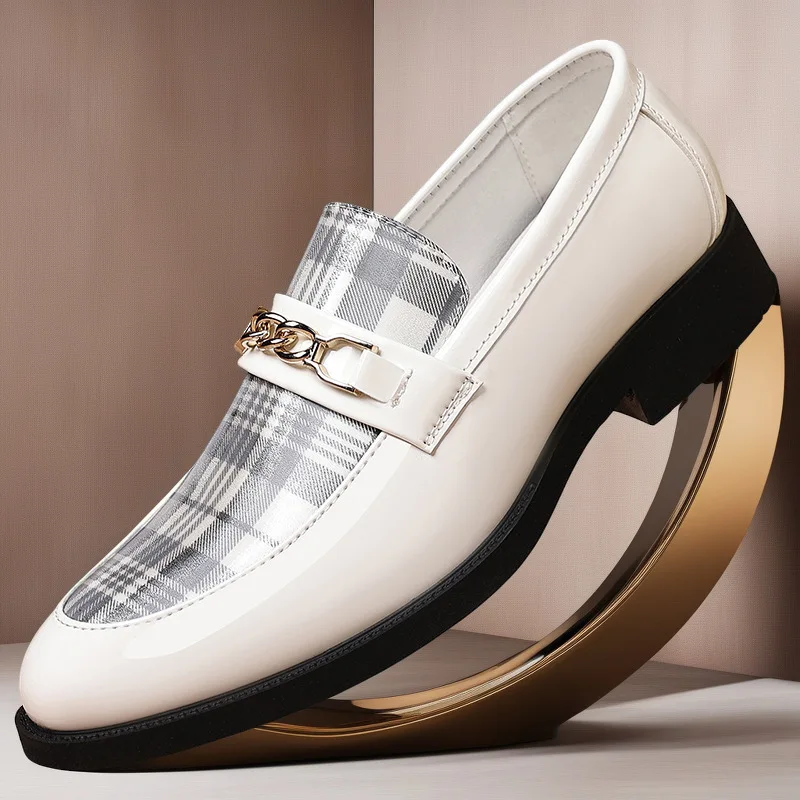 Men's Leather Shoes, Korean-Style Dress Shoes, Business Retro, Versatile, Comfortable and Casual Leather Shoes