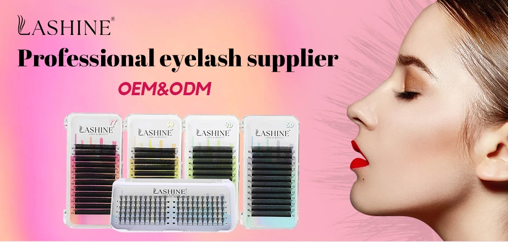 LASHINE 5D W-Form Vorgefertigte Fächer-Wimpernverlängerungen 0,07mm C/D-Curl Flacher Ansatz Saubere Basis Super Weiches Volumen Mix (7-13/8-14)mm – Detail 6