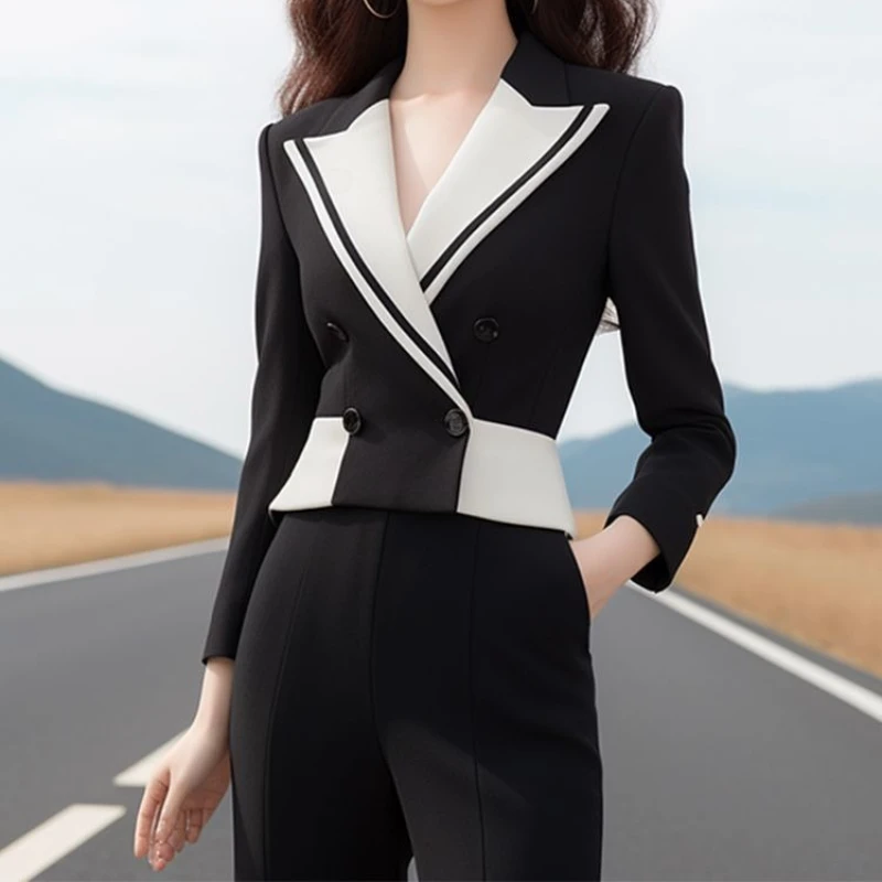 Fashion Suit Women Clothing Design Sense Slim Jacket Coat Spring Autumn New Commuter Professional Temperament Casual Small Suit