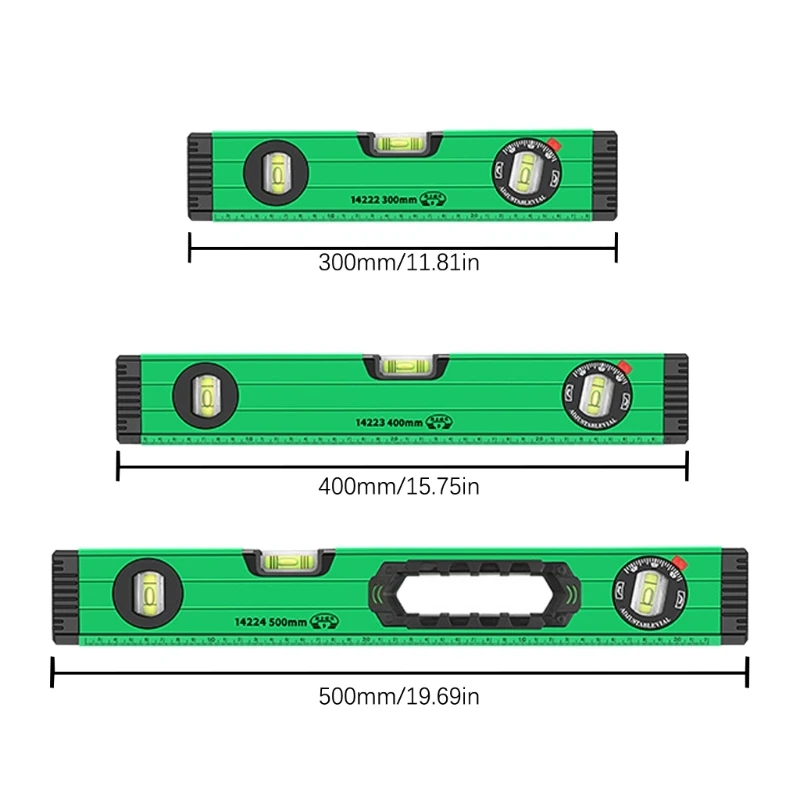 Strumento livella a bolla portatile per misurare livella magnetica orizzontale ad precisione. Righello resistente
