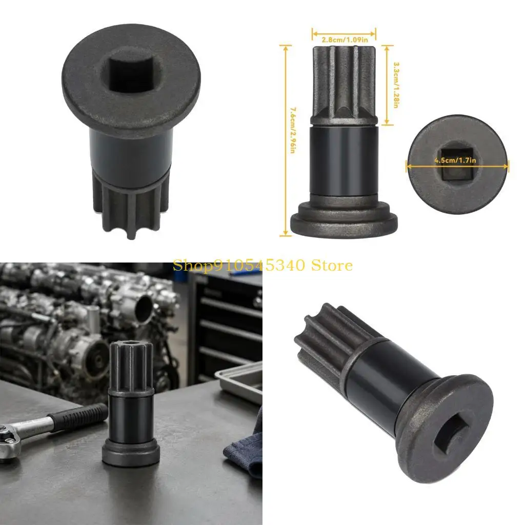 U2JA Manual Engine Rotation Tool with Steel Construction and Mechanical Engagement End for Engine Inspection, Routine Service