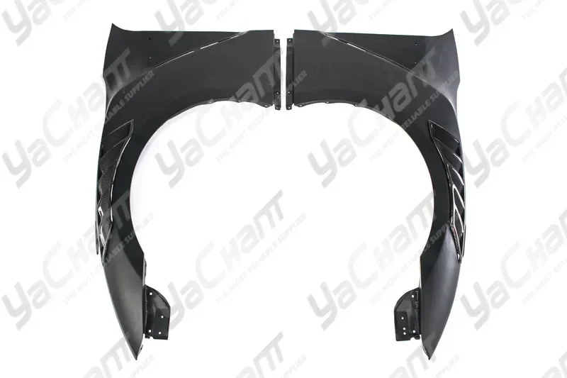 Portion Cabron Fiber Front Fender Kit Fit For 2008-2020 R35 GTR CBA EBA NSM Style FRP Front Fender with CF Vents