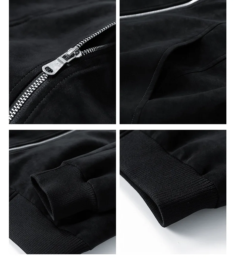 2025 spring bomber jacket men loose vintage Suede Leather jacket moto biker coats windbreaker man outdoor Waterproof outerwears