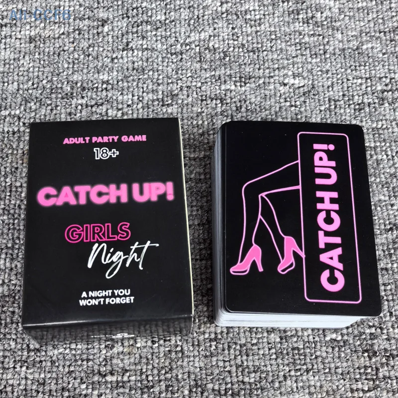 

Catch Up! Card Game Girls Night 18+ Party Game Spicy Thought Provoking Conversation Starters For Fun Girls Nights Party