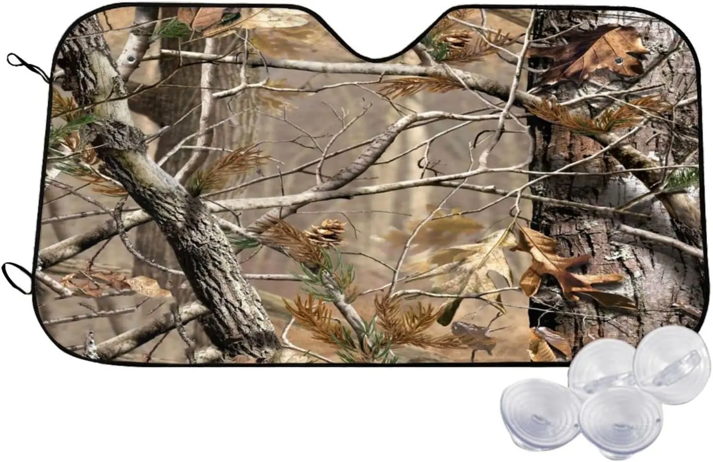 

Солнцезащитный козырек с узором из мертвой ветви, солнцезащитный козырек на переднее окно для большинства седанов, SUV блокирует максимальные УФ-лучи и сохраняет ваш автомобиль прохладным